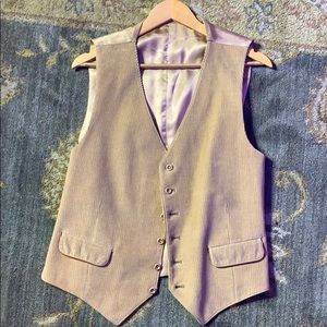 Vintage Tan/Gold Corduroy Suit Vest